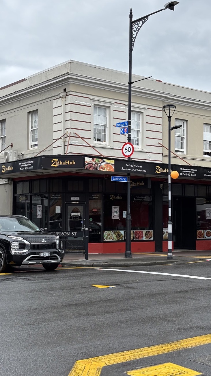 The ZaikaHub corner on Jackson Street, Petone
